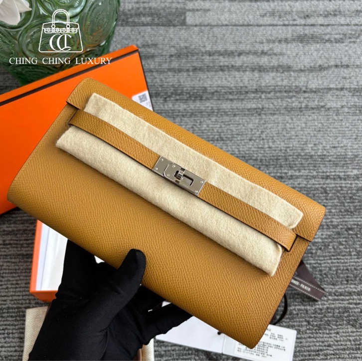 🌈Hermes🧡Kelly to go🧡2S芝麻色銀扣🧡98.5新🌟Epsom皮🌟Stamp W🌟-0