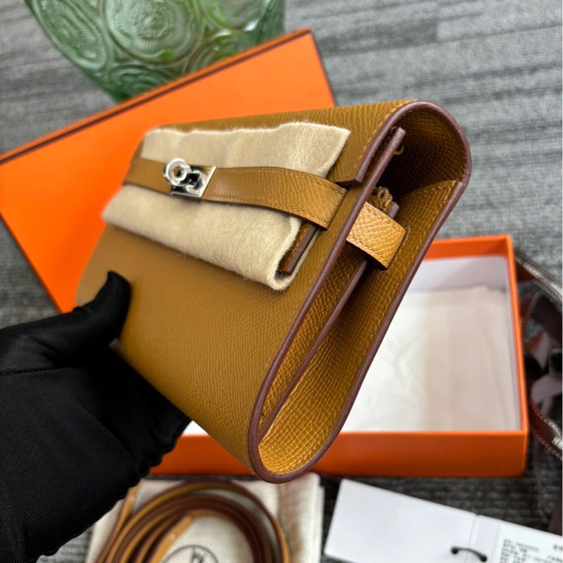 🌈Hermes🧡Kelly to go🧡2S芝麻色銀扣🧡98.5新🌟Epsom皮🌟Stamp W🌟-3
