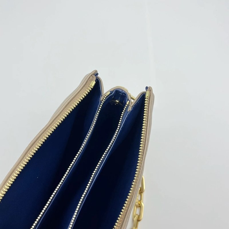 ✨LV Coussin PM灰褐色老花肩背斜背包 芯片款 26.5*20*12 99新配件盒子塵袋-5