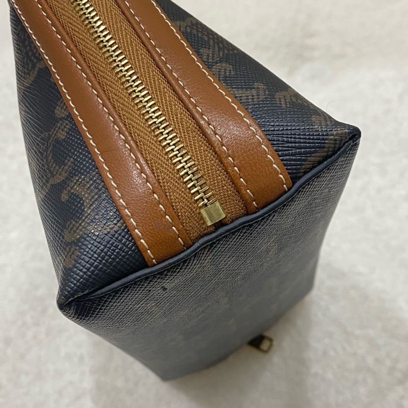 Celine 原花凱旋門金鏈貝殼包-4