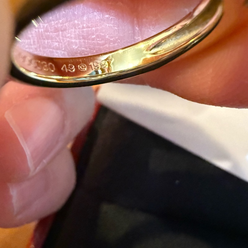 卡地亞Cartier au750黃K金30分復古鑽戒-13