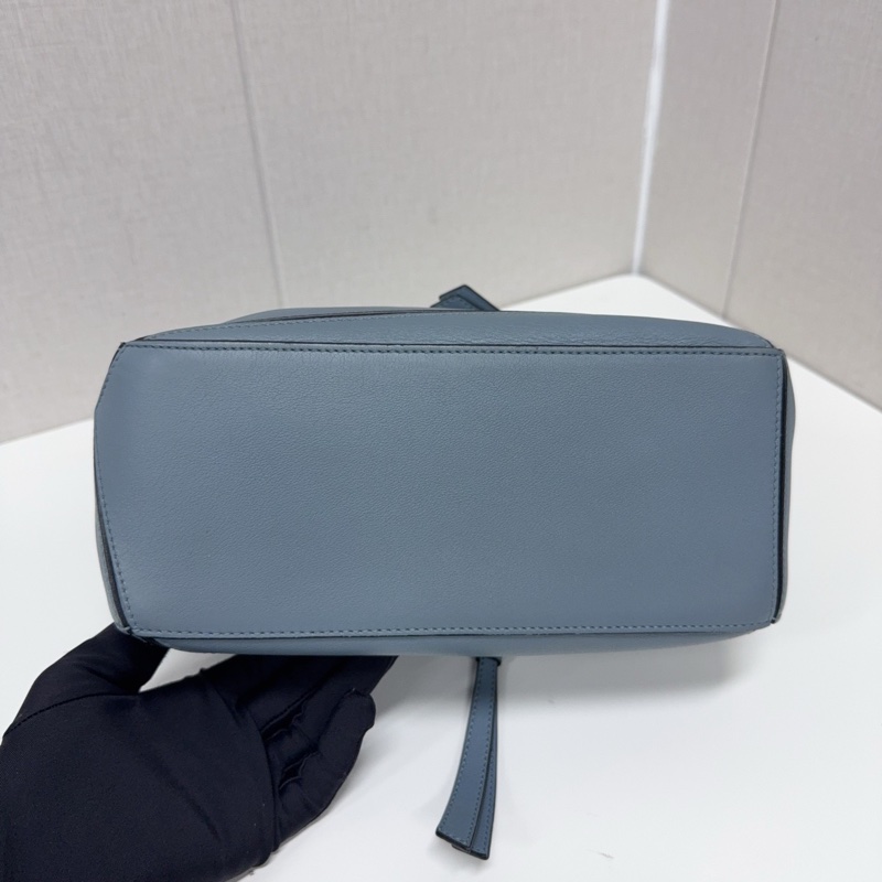 98新LOEWE羅意威 Puzzle幾何包 霧霾藍色 小號-4