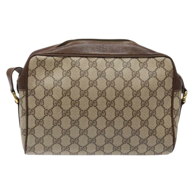 【日本直送】GUCCI GG Supreme Web Sherry Line 包款 PVC 米金色 56 02 088 正品 137908-1