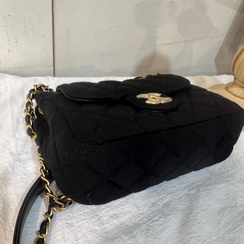 ෆ Chanel 23C天貓精靈🖤帆布款hobo🈶購證-11