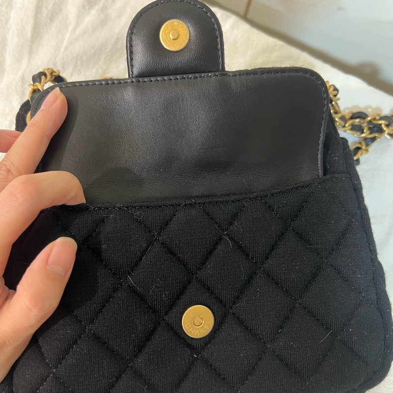 ෆ Chanel 23C天貓精靈🖤帆布款hobo🈶購證-14