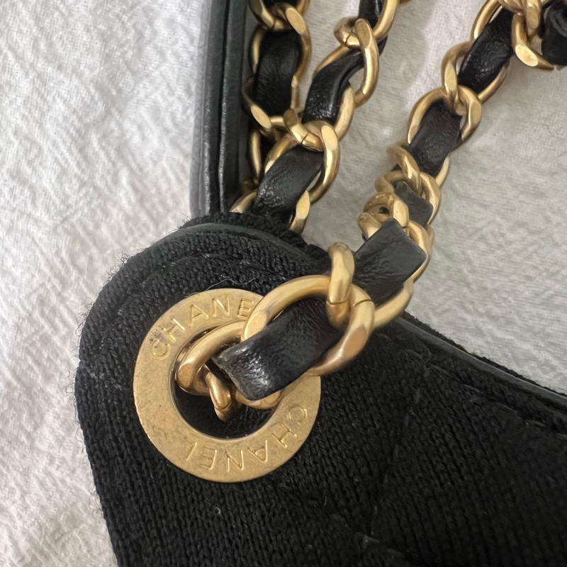 ෆ Chanel 23C天貓精靈🖤帆布款hobo🈶購證-19