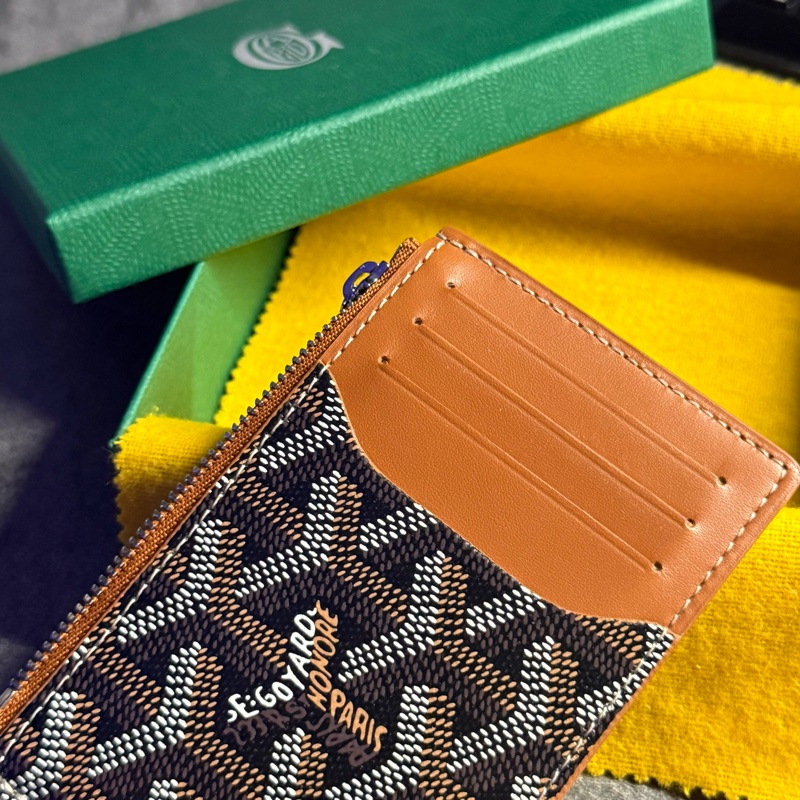 Goyard 黑棕色拉鍊卡夾-4