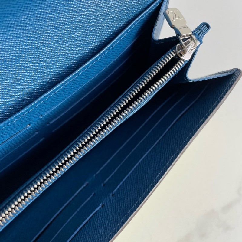 LV Louis Vuitton 路易威登 水波纹長款錢包 長夾 銀包黃藍撞色
19*10*3-7