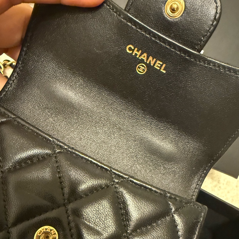 Chanel 手工坊 黑金 小廢包 斜背包-3