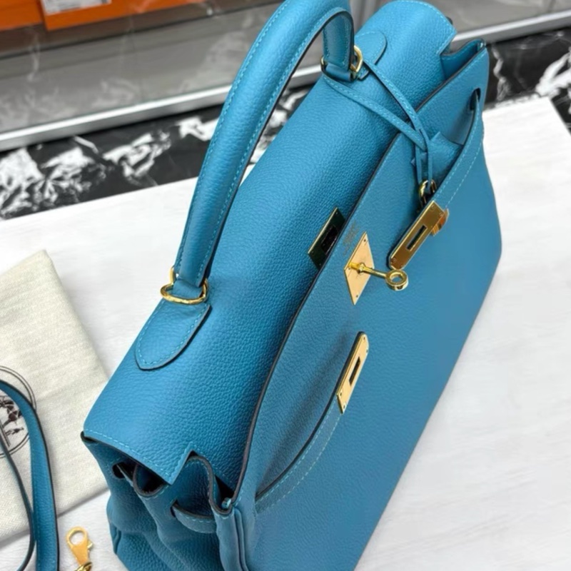 99新 Hermes 7B松石藍Kelly35,框R,Togo-2