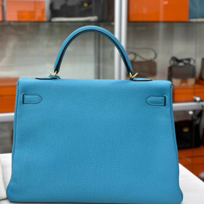 99新 Hermes 7B松石藍Kelly35,框R,Togo-4