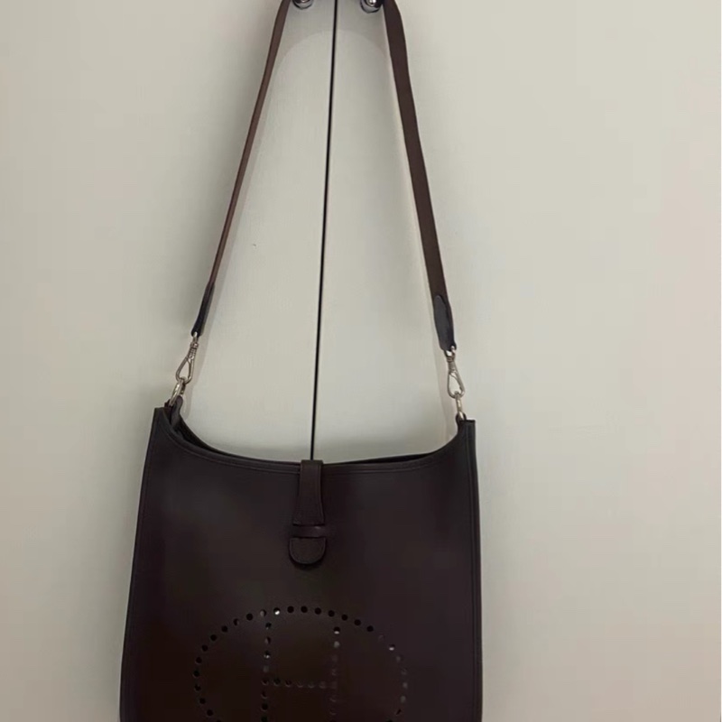 Hermes Evelyne 33 烏木色 epsom皮 原始成色-3