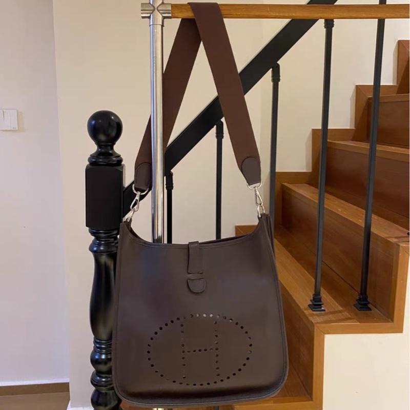 Hermes Evelyne 33 烏木色 epsom皮 原始成色-5