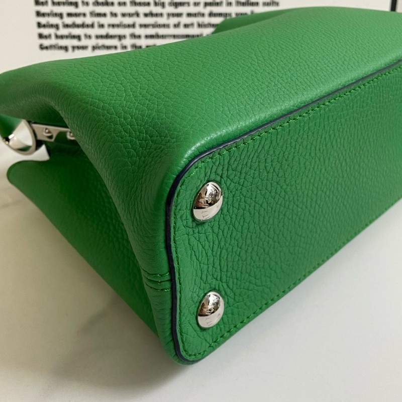 LV Louis Vuitton 路易威登 Capucines BB 手提包肩背包 牛皮 綠色 27*17*9cm-4