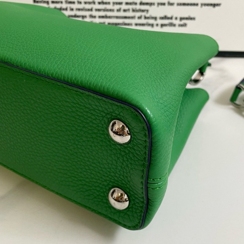 LV Louis Vuitton 路易威登 Capucines BB 手提包肩背包 牛皮 綠色 27*17*9cm-5