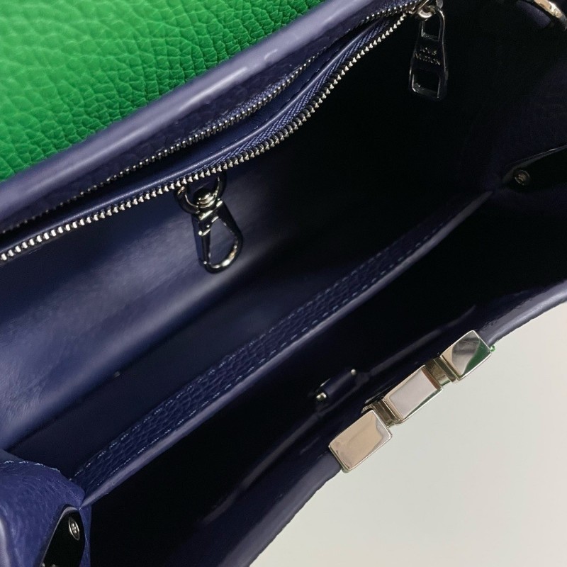 LV Louis Vuitton 路易威登 Capucines BB 手提包肩背包 牛皮 綠色 27*17*9cm-6