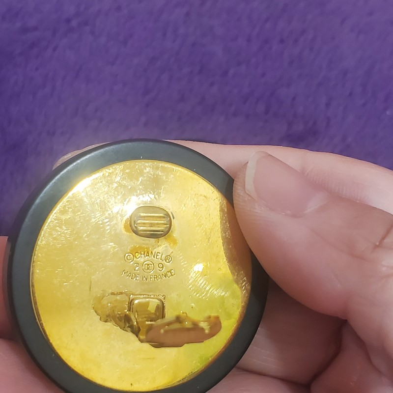 香奈兒夾式耳環。早期精品。市面罕見-8