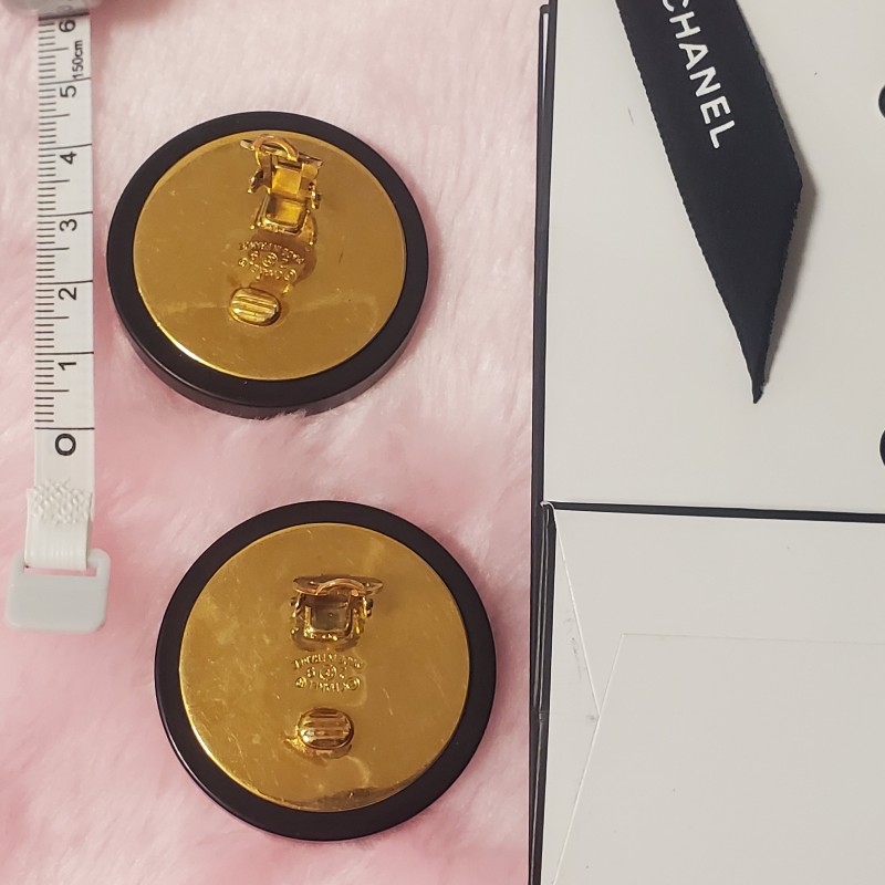 香奈兒夾式耳環。早期精品。市面罕見-14