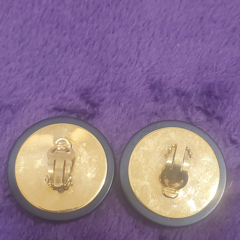 香奈兒夾式耳環。早期精品。市面罕見-17
