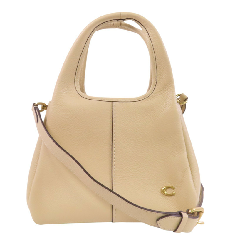 COACH 牛皮皮革2Way Shoulder Bag金扣手挽肩背兩用袋-0