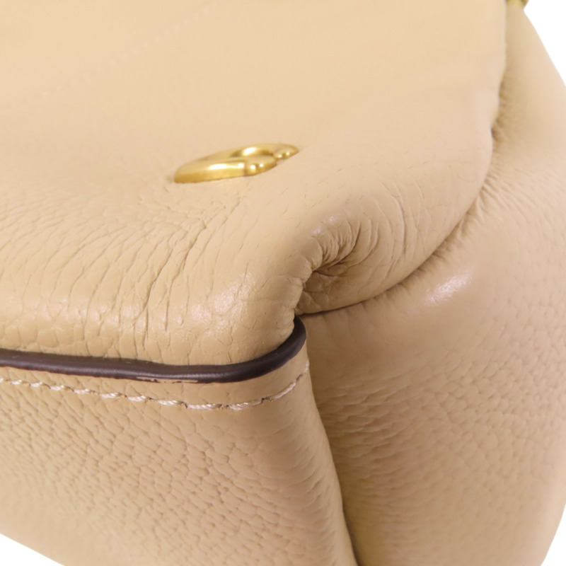 COACH 牛皮皮革2Way Shoulder Bag金扣手挽肩背兩用袋-11