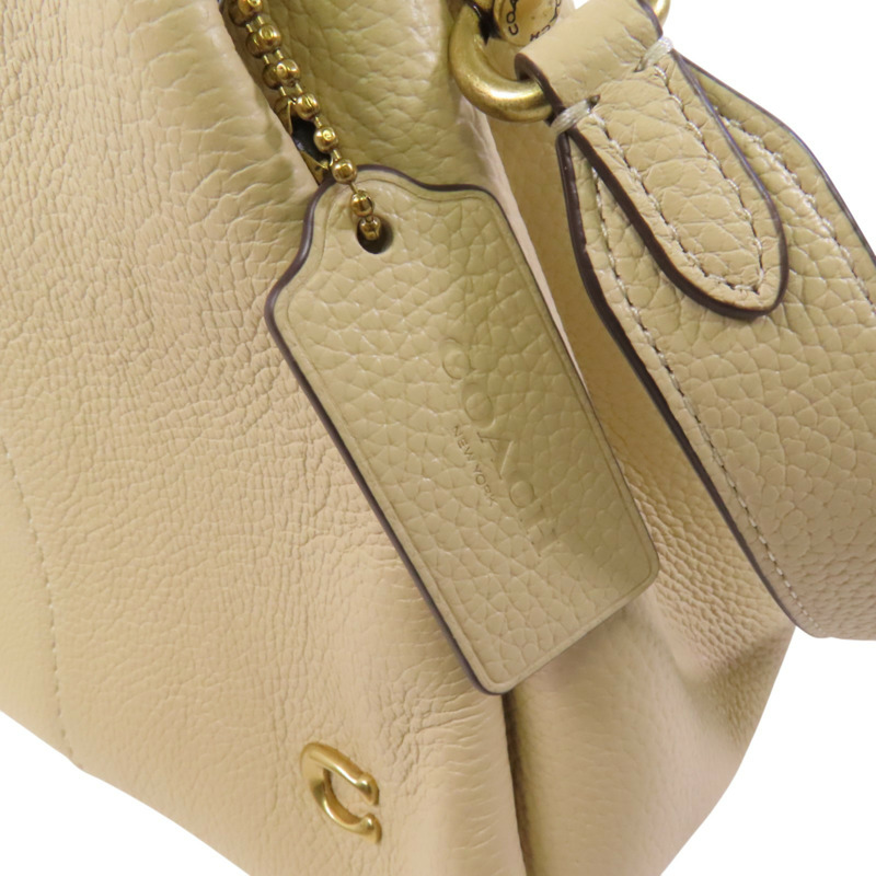 COACH 牛皮皮革2Way Shoulder Bag金扣手挽肩背兩用袋-15