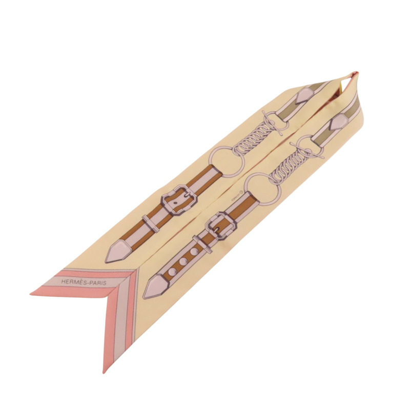 HERMES 絲質Twilly Scarf絲巾-4