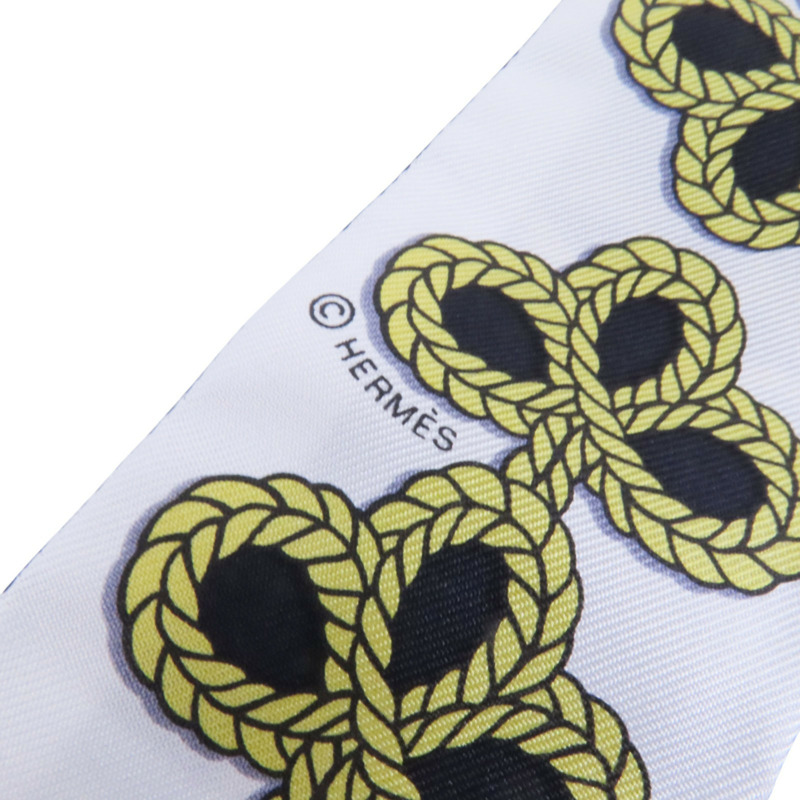 HERMES 絲質Twilly Scarf絲巾-8