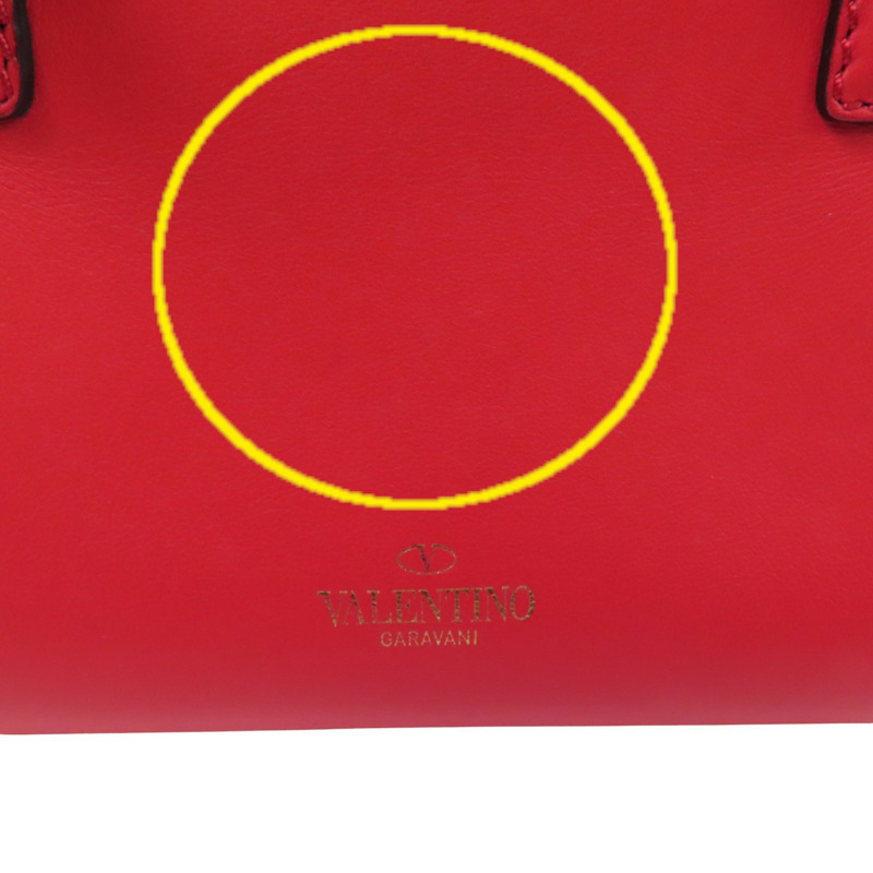 Valentino 牛皮皮革Rockstud金扣手挽肩背兩用袋-14
