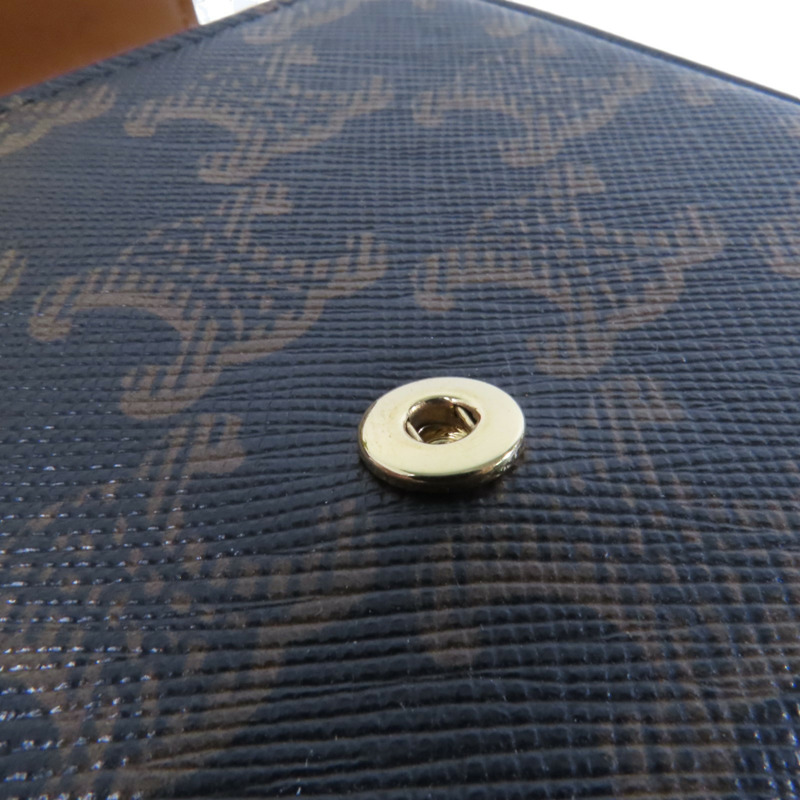 CELINE Trionphe帆布Mini Claude金扣肩背袋-14