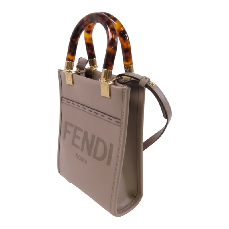 FENDI 牛皮皮革Sunshine手挽肩背兩用袋-2