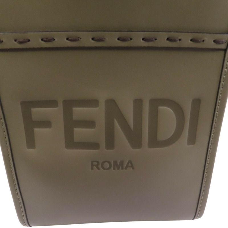 FENDI 牛皮皮革Sunshine手挽肩背兩用袋-8