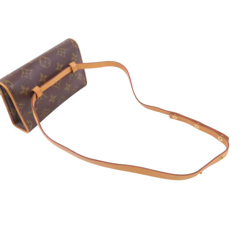 LOUIS VUITTON Monogram Pochette Florentine XS金扣腰包-7