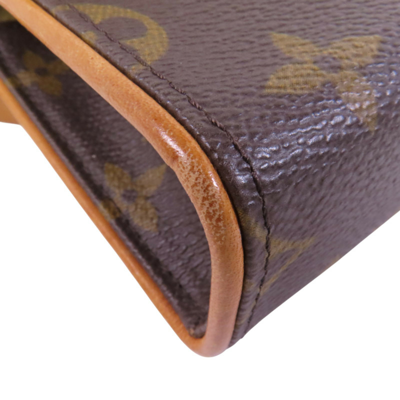 LOUIS VUITTON Monogram Pochette Florentine XS金扣腰包-9