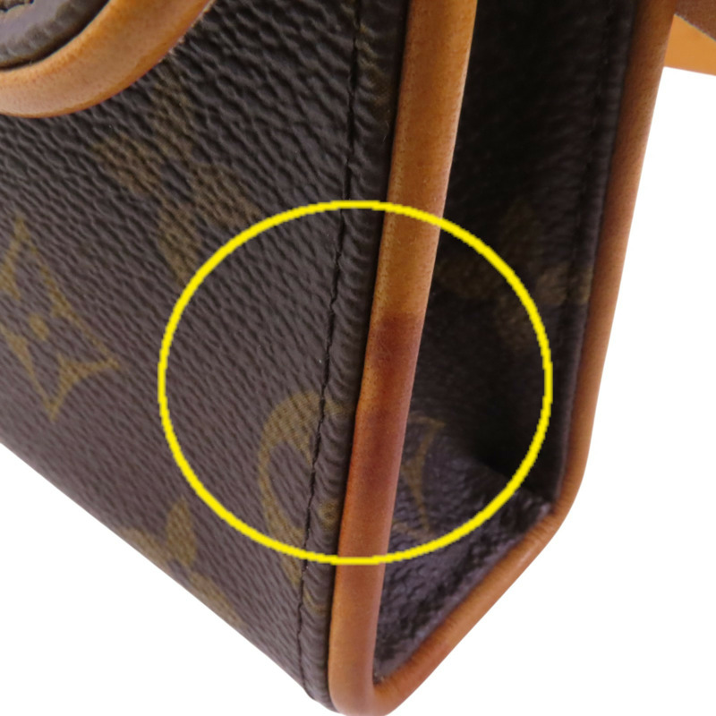 LOUIS VUITTON Monogram Pochette Florentine XS金扣腰包-13