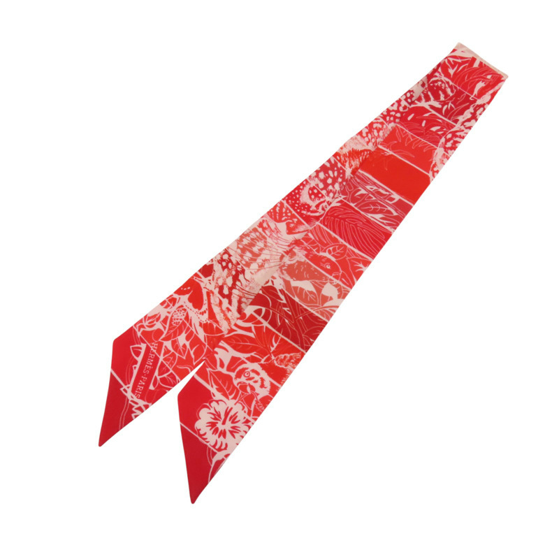 HERMES 絲質Twilly Scarf絲巾-1