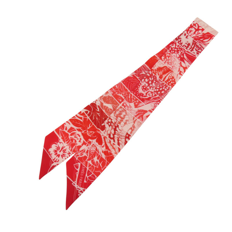 HERMES 絲質Twilly Scarf絲巾-2