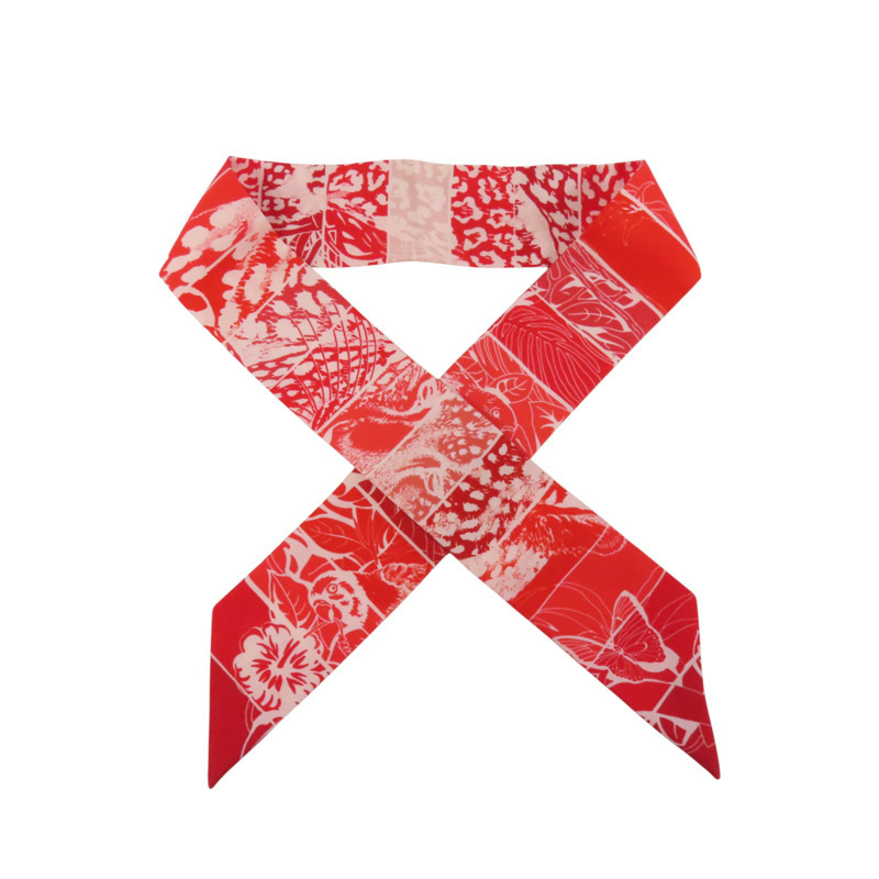 HERMES 絲質Twilly Scarf絲巾-9