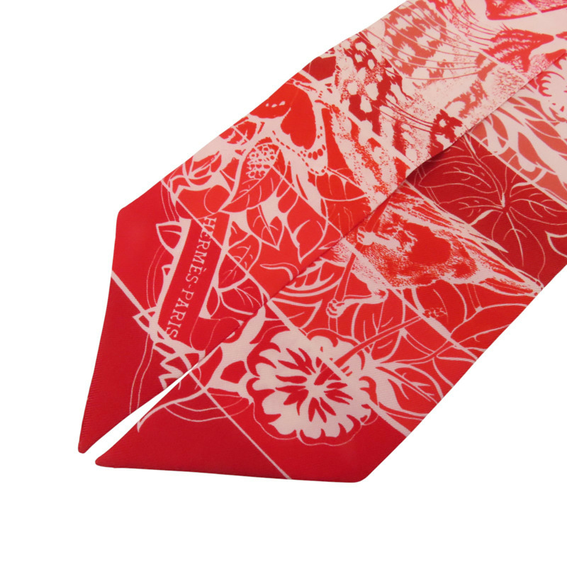 HERMES 絲質Twilly Scarf絲巾-10