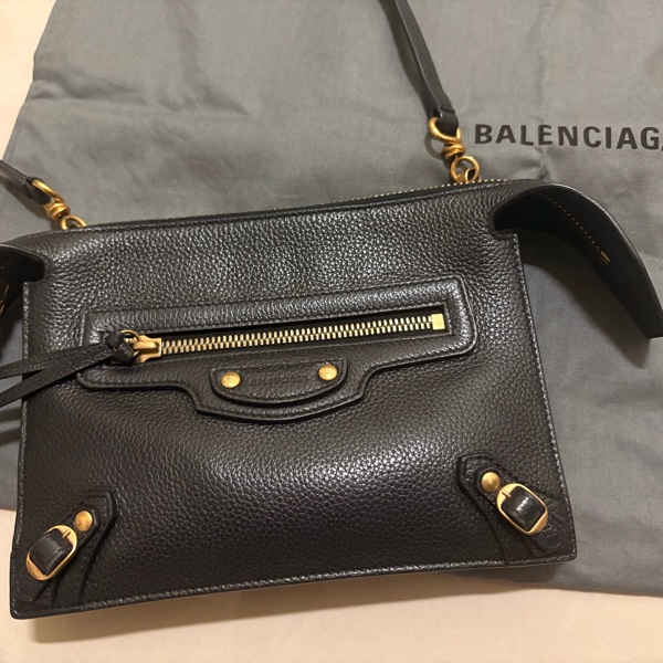 Balenciaga 巴黎世家 Neo Classic City 黑色皮夾皮包手拿包 肩背包 斜背包 側背包-10