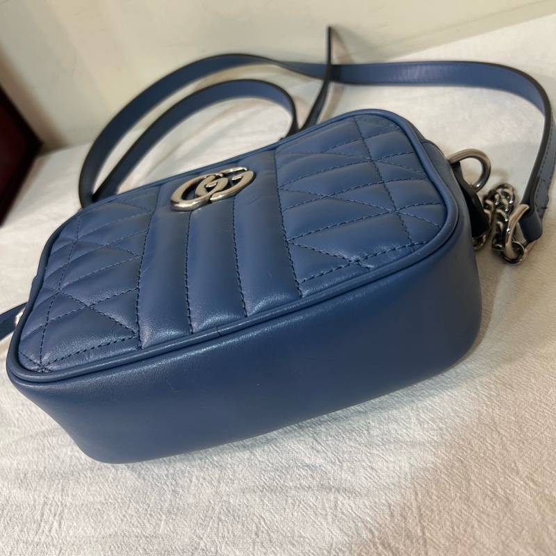 ෆ Gucci馬夢相機包 Mini💙🧜 🈶購證-10