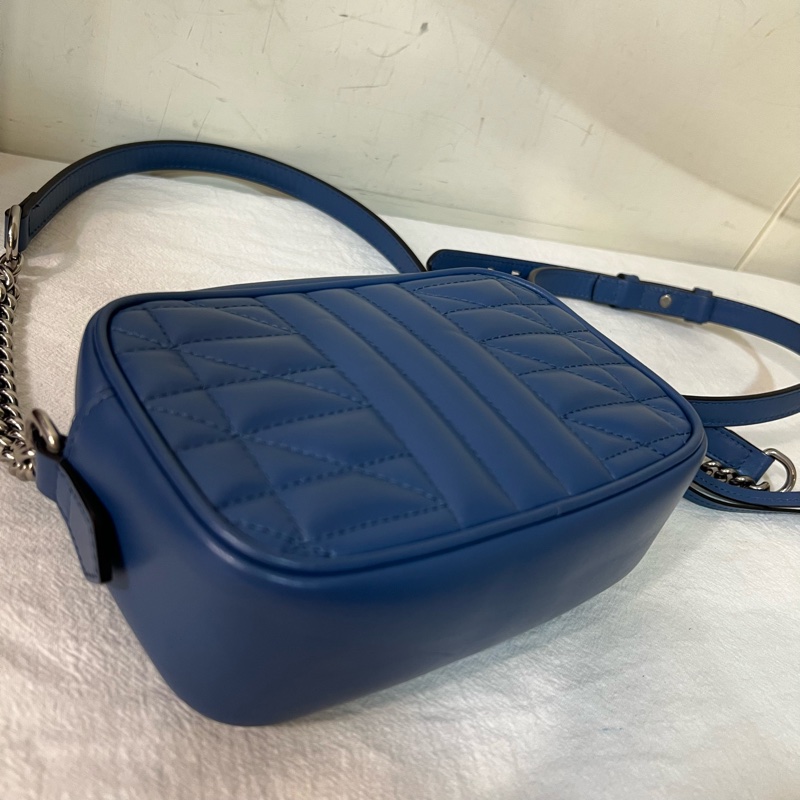 ෆ Gucci馬夢相機包 Mini💙🧜 🈶購證-15