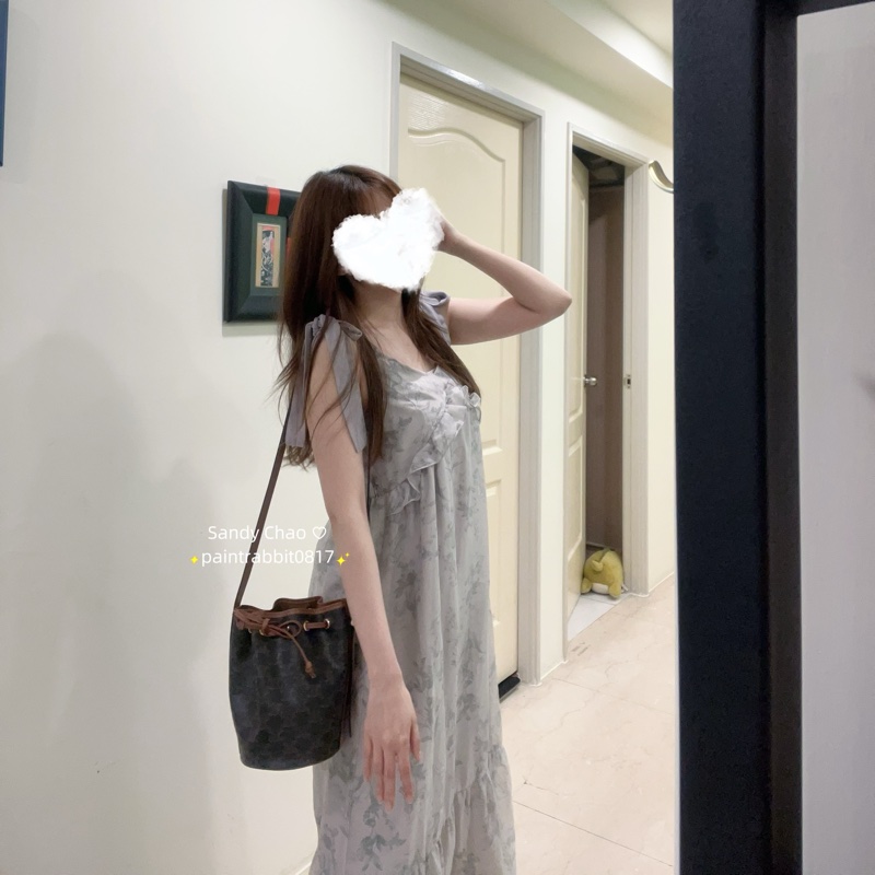 ෆ Celine老花福袋抽繩水桶包🈶2024購證-3