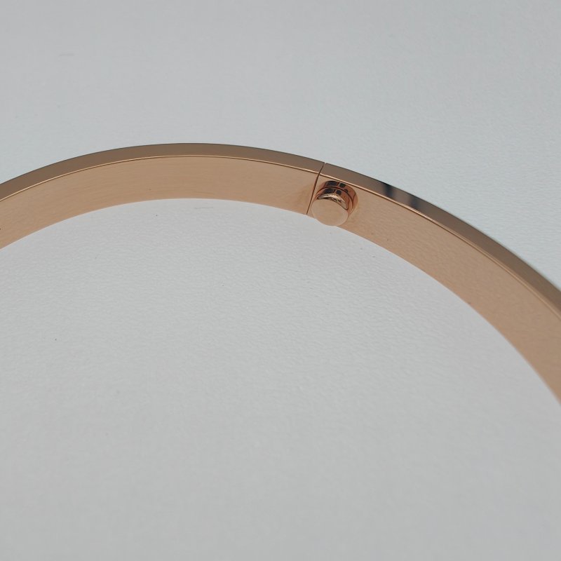 Cartier 卡地亞 love 18K玫瑰金 中版無鉆手環（新款） Size 18 Bracelet-6