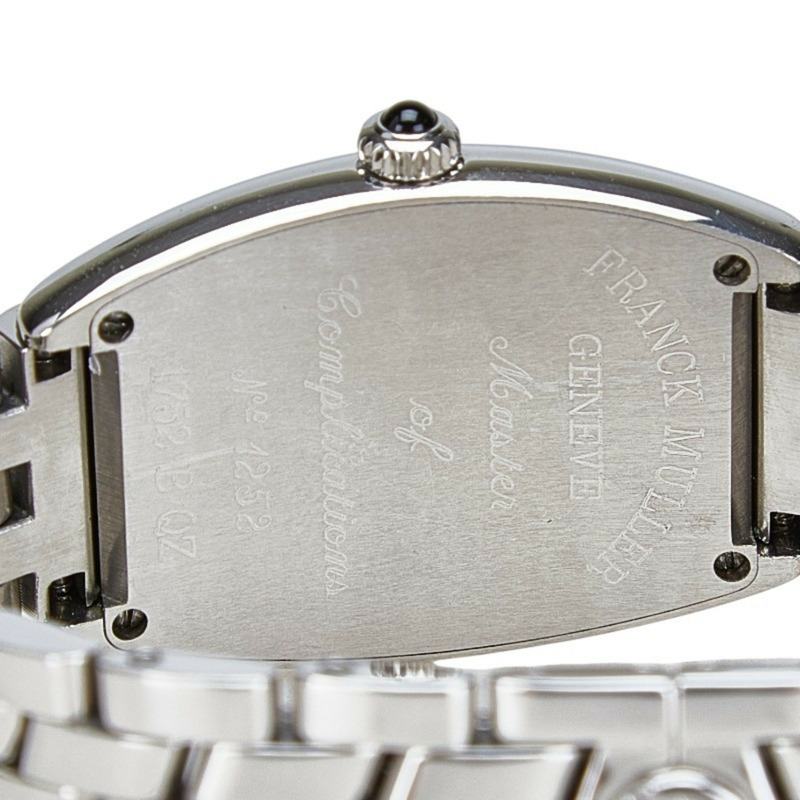 法蘭克穆勒 Tonneau Curvex 手錶 1752B 石英 黑色錶盤 不銹鋼 女款 FRANCK MULLER-4