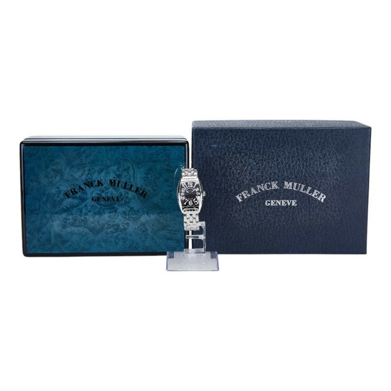 法蘭克穆勒 Tonneau Curvex 手錶 1752B 石英 黑色錶盤 不銹鋼 女款 FRANCK MULLER-9