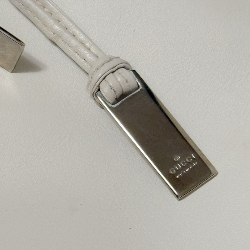 🍒GUCCI 經典竹節白托特包 2F250920-1-10