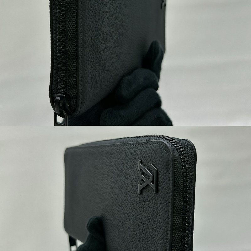 LV Aerogram牛皮拉鍊長夾-2