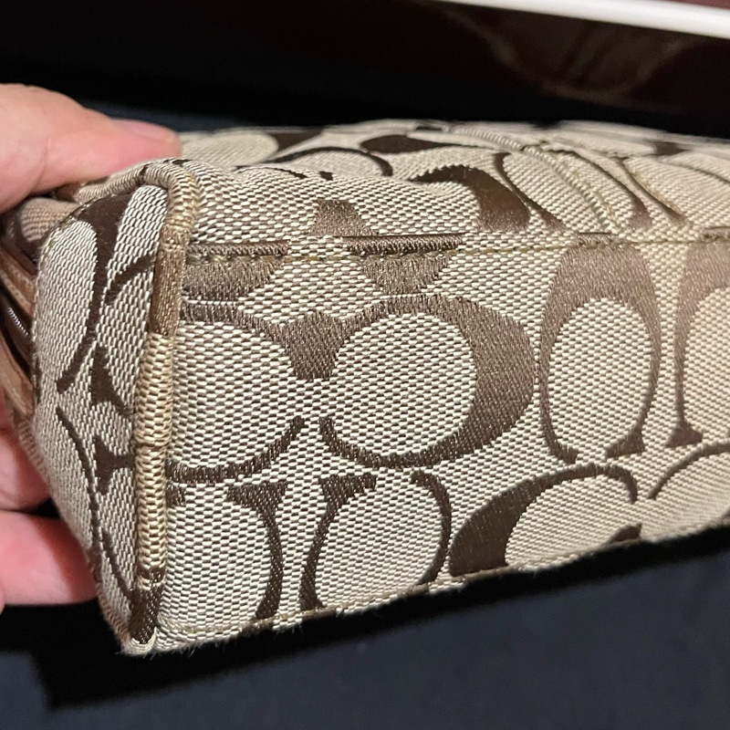 Coach經典logo化妝包 零錢包-8