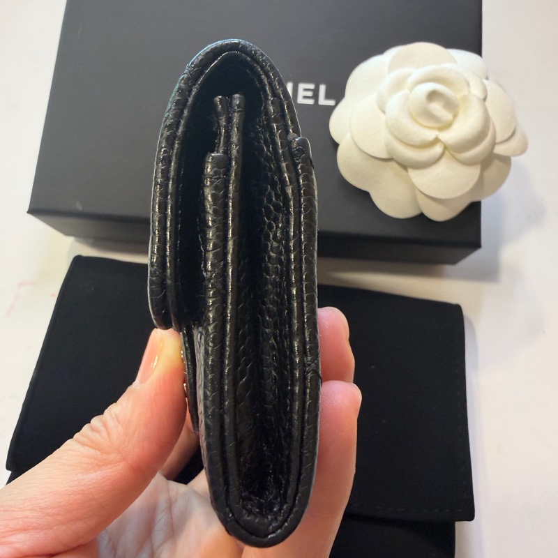 🎄聖誕節禮物🎁CHANEL 魚子醬皮革 單層卡包-4